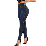 Summer Solid Color Lace Stitching Hip
