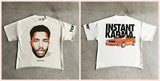 Men's T-Shirt Y2K Cotton Man Harajuku Street Hip-Hop Big Eyes Mouth Pattern Printing Super Classic 211-1-Outfit