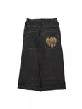 Zingj Hiphop New Spring Hip-Hop Style Straight Jeans With Loose Broad Legs 211-0-Outfit