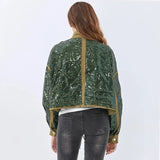 Cowgirl Sequined Zip-Up