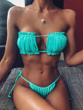 Zingj New Swimsuit Hot Sexy Folded 镂 Empty