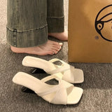 Women 2025 New Wearing Fashion High-End Silver Heels High Heels Summer With Skirt Cool Drag