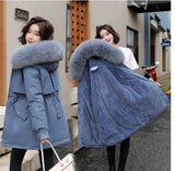 Cotton-Padded Clothes Women 2024 Winter New Fashion Warm And Thick Down Cotton-Padded Jacket Women In The Long Cotton-Padded Jacket Women's Jacket Women-Outfit