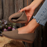 Flying Large-Size Low-Heeled Flat-Soled Single Shoes Women's Flying Mesh Shallow Lazy Casual Work