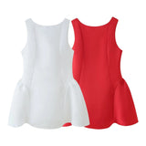 Collar Sleeveless Sleeveless Skirt 2025 Summer-Loved Back Dress Dress Body A-Word Mini