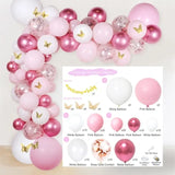 Silver Macaron Birthday Balloon Garland Arch Kit Party Foil Metal Balon Weding Baby Shower Birthday Party Decor Kids