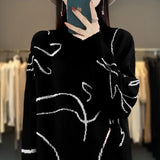 Zingj Turtleneck Sweater Female Thick Short Red This Year Christmas New Year Bottom Shirt Inside And Outside Wear Sweater-Outfit