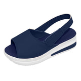 Women's Sandals Fashion Casual Peep Toe Platforms Wedges Beach Sandals Sport Shoes Anti Slip Fashion Sandales