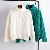 Sweaters Women 2019 Winter Fashion Knitwear Woman Knitted Pullovers Tops Femme Long Sleeve Pullover Loose