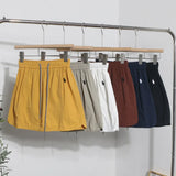 Design-Sensitive Niche Dress Half-Dress Woman Tight Waist A Trouser Skirt Open Fork Quick Dry Casual Skirt