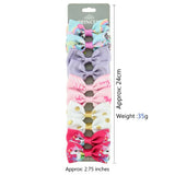 2.75 Handmade Print Unicorn Rainbow Hair Bows With Clips For Kids Girls Hair Accessories Hairpins