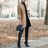 Autumn Winter New Stand Up Collar Women's Jackets 2020 Fashion Casual Solid Slim Long Sleeve Ladies Long Jackets