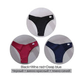 Cotton Brazilian Women's Panties V Waist G-String Underwear Women T Back Underpants Intimate Lingerie Women's