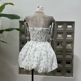 Gentle Small Fresh Folds Folded Crotch Unkempty Dress With Bottom Shorts Early Summer Temperament Chic Design