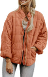 Solid Color Stand-up Collar Loose Pockets