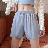 Shorts Safety Pants Women's Anti-empty Leggings Thin Home Shorts Without Curling Ice Silk Breathable Women