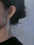 Star Moon Decor Tassel Earring- Outfit