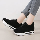 Women's Shoes Korean Version Fashion Slope Heel Single Shoes Tide Female Students Spring And Autumn New Platform High Heel Casual