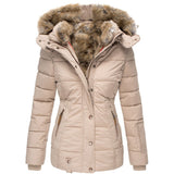 Winter Warm Collar Long-sleeve Zipper Slim-fitting