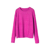 2021 womens sweater autumn winter knitted tops round neck pullover sweater Korean winter