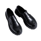 Zingj Shoes Men Korean Version Trend Casual Loafer Shoes Platform Youth Versatile Lazy Man One Foot Pedal Fashionable Men's Shoes