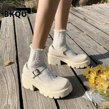 Women Shoes Japanese Style Lolita Shoes Women Vintage Soft High Heel Platform shoes College Student Mary Jane shoes