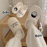 Women Slippers Fluffy Soft Warm Slip On House Shoes Antiskid Keep Warm Cozy Short Plush Couples Indoor Flat