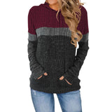 Autumn And Winter New Women's Wear Wish Loose Casual Casual Impact Pocket Splicing