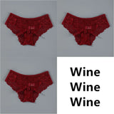 Sexy Women Lace Panties Underwear Seamless Transparent Panties Thongs Low Waist Hollow Briefs Solid Female Panty