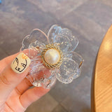 Flower Shape Hair Clips for Women Girls Hair Claw Chic Barrettes Claw Crab Hairpins Styling Bohemia Hair Accessories