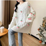 Strawberry Tassel Sweater- Outfit