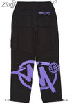 Y2K Cargo Pants Men Retro Loose Pocket Wide-Leg Pants High Waist Straight Loose Men And Women Harajuku Mopping