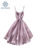 Elegant V-neck Women Dresses Sexy Backless Sweet Solid Lace Up Ruffle Fairy Vestidos Summer Beach A-line Princess