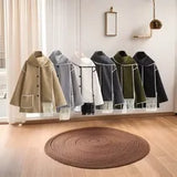Women's Clothing French Fashion Single Buckle Tuxedar Scarf Splicing