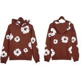 Trendy Sports Shirt Hip-Hop Wood Cotton Printing Suit High Street Loose Hooded Sweater Casual