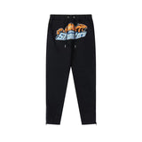Rainbow Gradient Letter Tiger Head Printing Ins Trendy Sweater Trousers Jogging