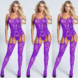 lingerie Teddies Bodysuits hot Erotic lingerie open crotch elasticity mesh body stockings hot porn sexy underwear