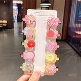New Girls Cute Cartoon Ice Cream Unicorn Hair Clips Kids Lovely Hairpins Headband Barrettes Fashion Hair