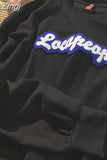 New Autumn Letter Towel Embroidered Long Sleeve Hoodies Women's Y2K Street Retro Joker Sweatshirts Couple Casual Loose