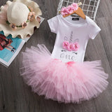 Baby Infant Christening One Year 1st Birthday Outfit Princess Cottoning Baptism Baby Girl Unicorn Dress Baby