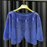 Thin Dress Accessories Shoulder Yarn Pullover Sequined
