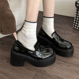 Out-Of-Home Temperament Thousands Of Gold Wind And Happy Shoes 2025 Women's New French Round Head Casual Mary Treasure Shoes