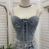 Real Beat With Chest Pad Adjustable Strap With Denim Vest Strap Strap Slings
