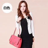 Elegant New Fashion Women Blazer Woman Coat Jacket Corsage Outwear Black,yellow,white,pink,orange plus size