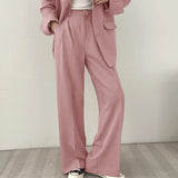Zingj Female Spring And Autumn 2024 New Korean Version Of Korean Fried Street Design Sense Small Casual Pink Small Suit Suit