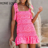 Women Tiered Ruffle Ruched Cami Dress Casual Dress Elegant Fashion Chic