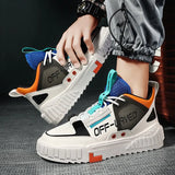 Men's Sneakers 2021 New Men's Running Shoes Microfiber Leather All-match Sports Shoes Outdoor No-slip Trendy Men