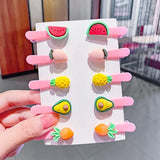 New Girls Cute Cartoon Ice Cream Unicorn Hair Clips Kids Lovely Hairpins Headband Barrettes Fashion Hair