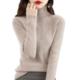 Zingj Autumn Winter New Turtleneck Sweater Set Slim Thin Close-Fitting Knit Bottom With Coat Money-Outfit