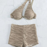 2023 New Wheat-Colored Steel Sclam Flat-Angled Swimsuit Swimsuit